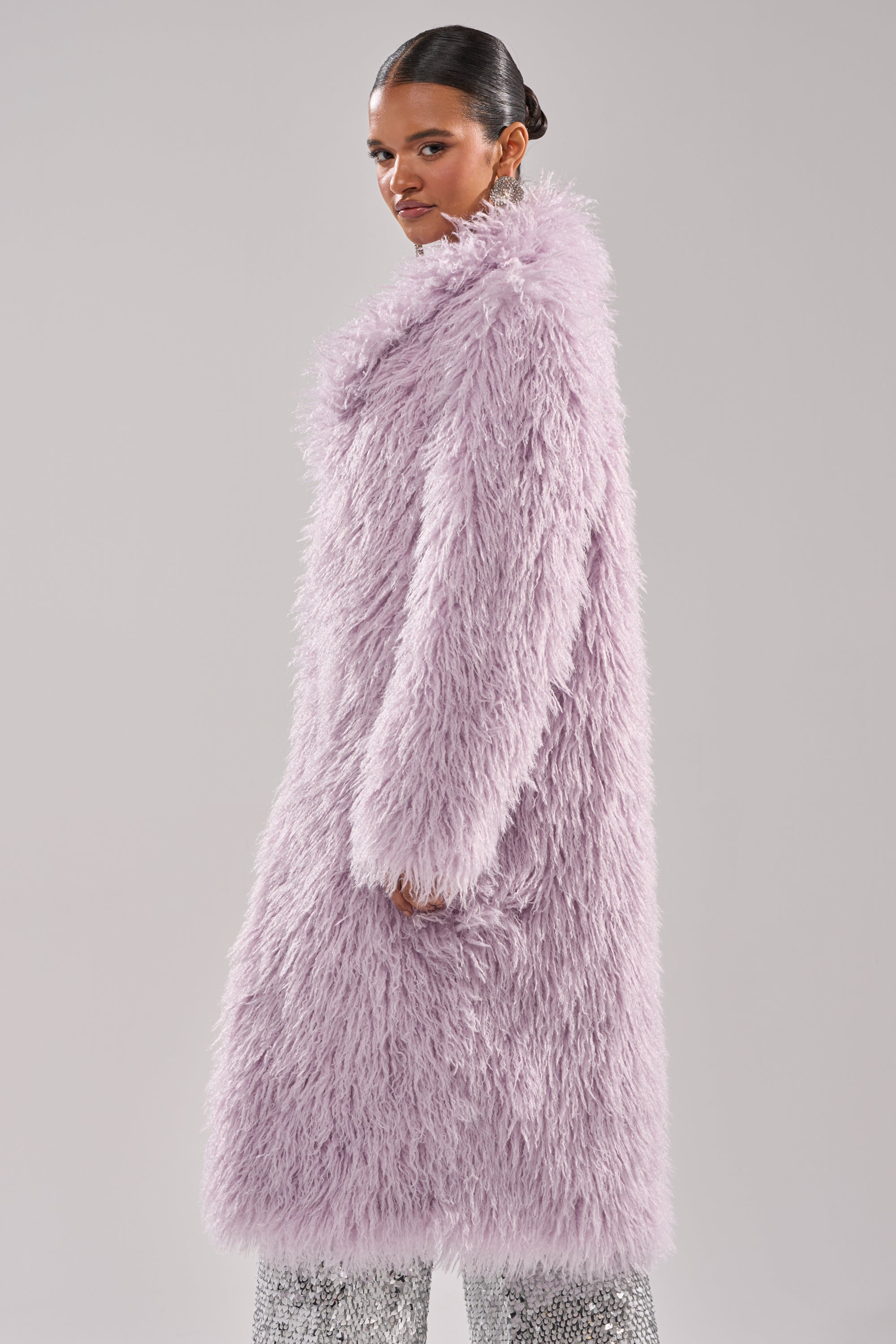 VIOLET SKIES FAUX FUR COAT