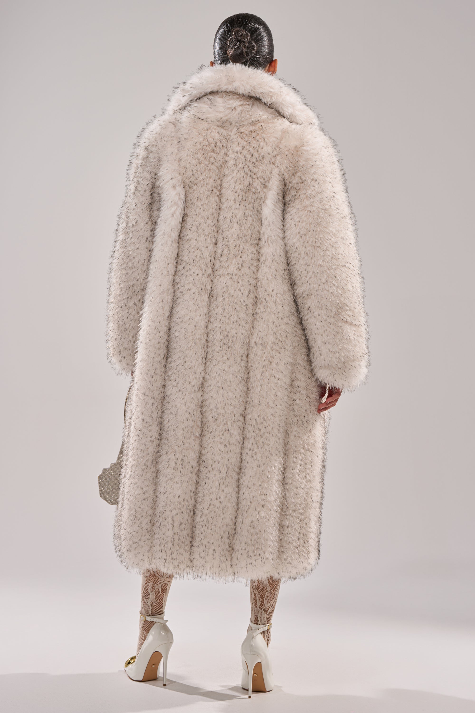 HEAVY ON THE APRES FAUX FUR COAT
