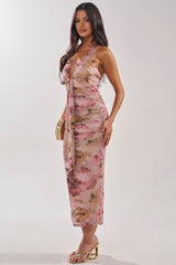 I DON'T CHASE FLORAL MAXI DRESS