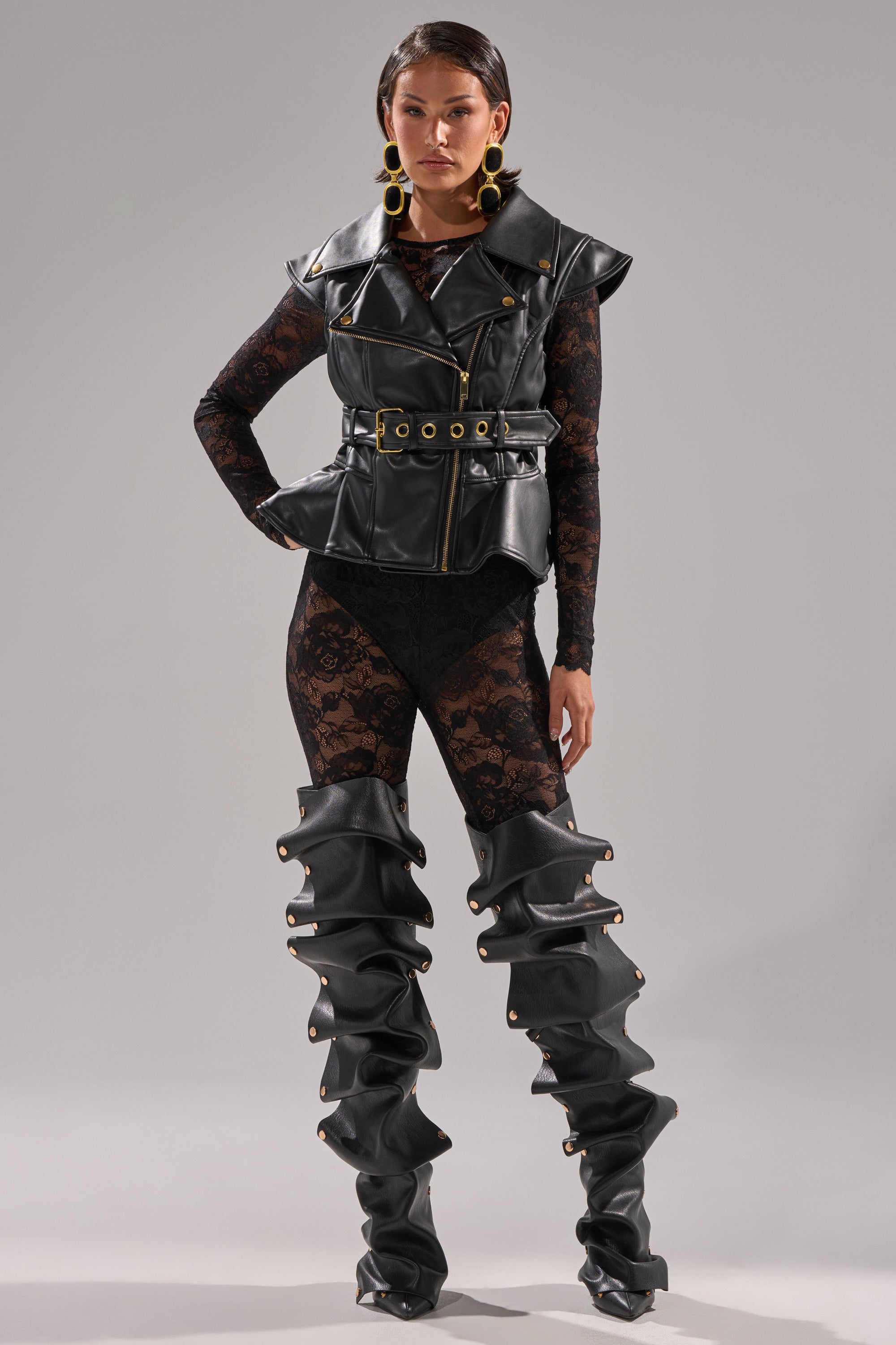 PEP IN MY STEP LEATHER VEST