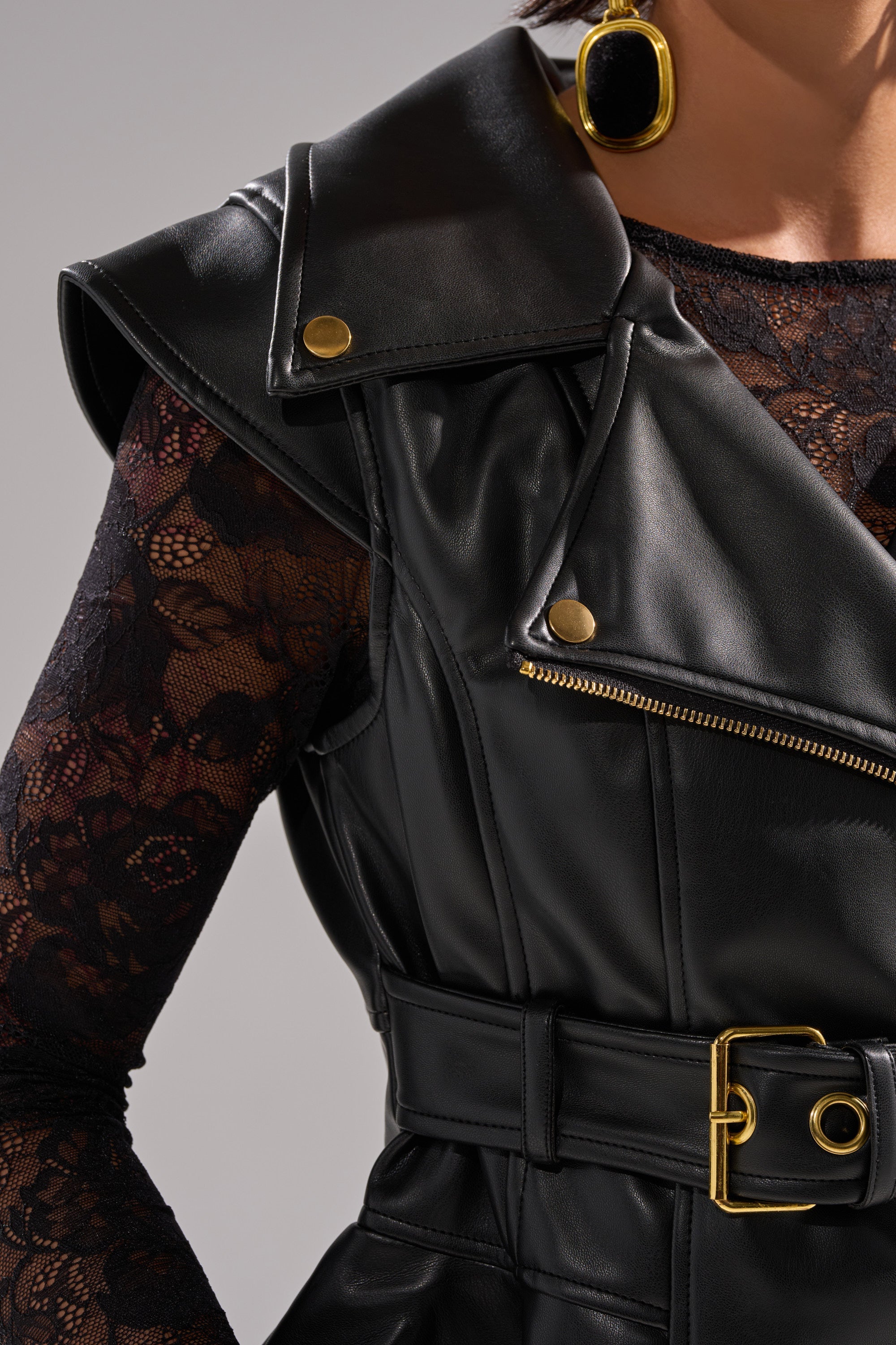 PEP IN MY STEP LEATHER VEST