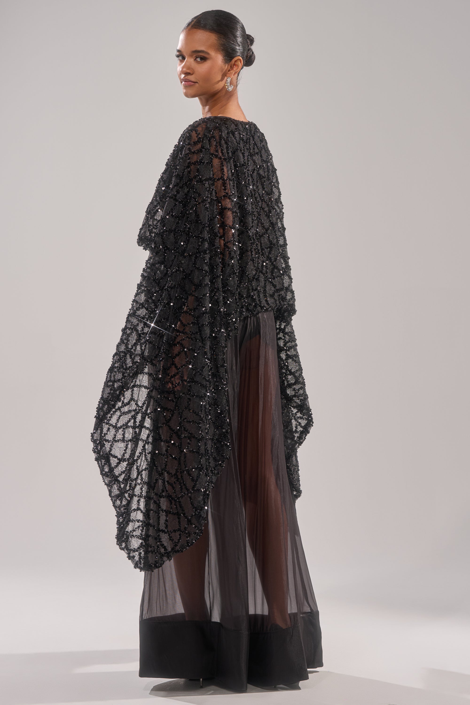 SHINE AWAY MESH BLOUSE
