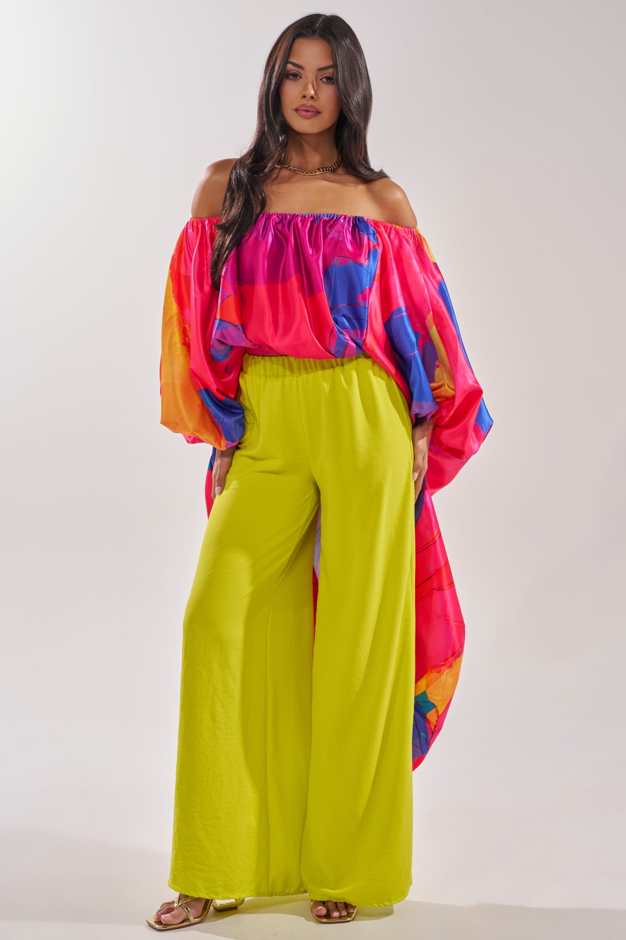 BRIGHTEST IN THE CITY PALAZZO PANT