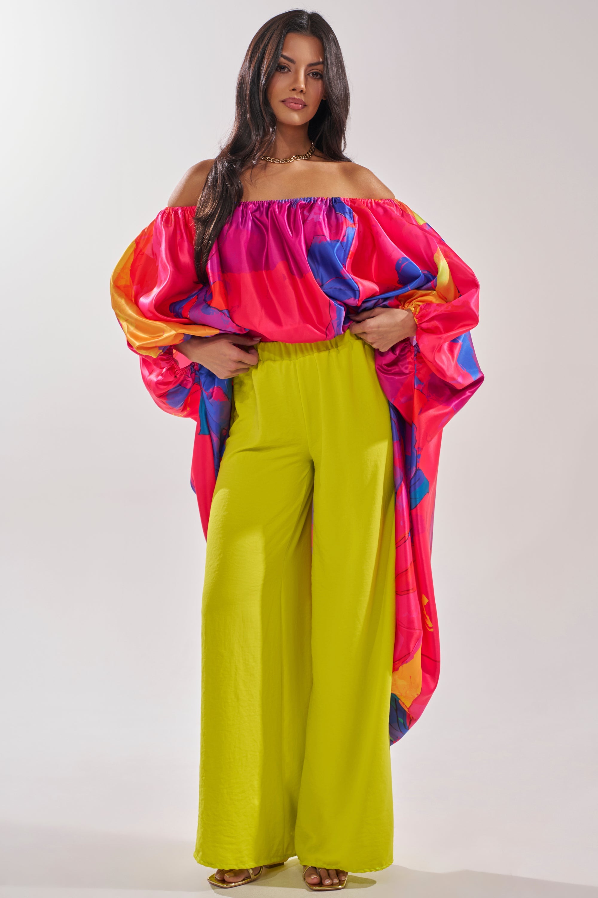 BRIGHTEST IN THE CITY PALAZZO PANT