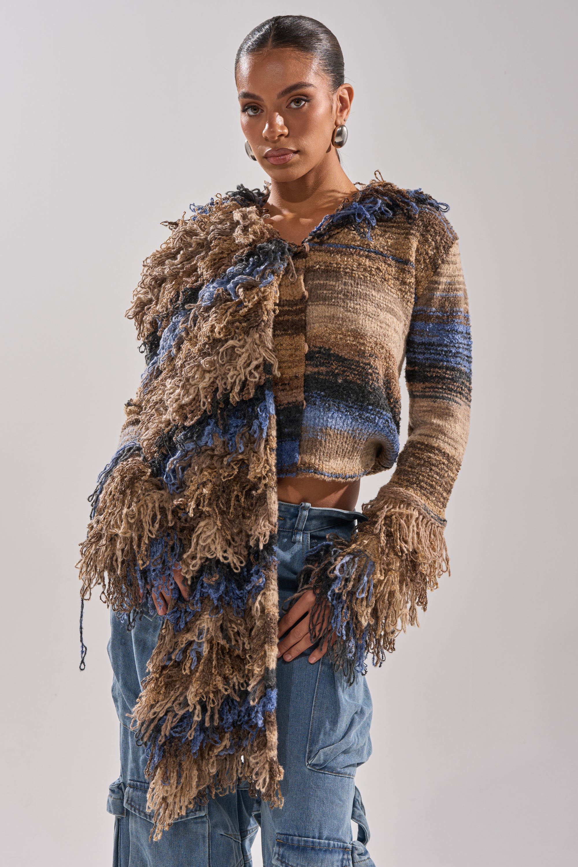 ALWAYS ON MY MIND FRINGE SWEATER