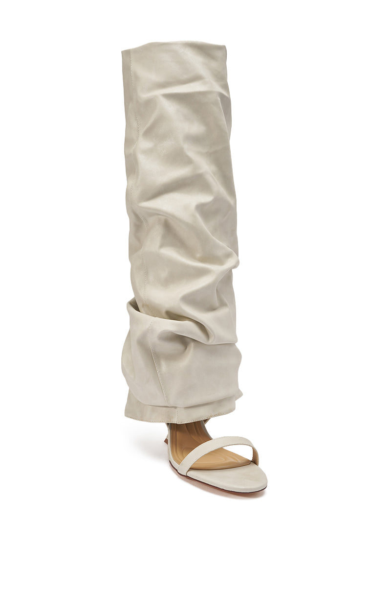 AZALEA WANG RAYLAN BONE GLADIATOR SANDAL