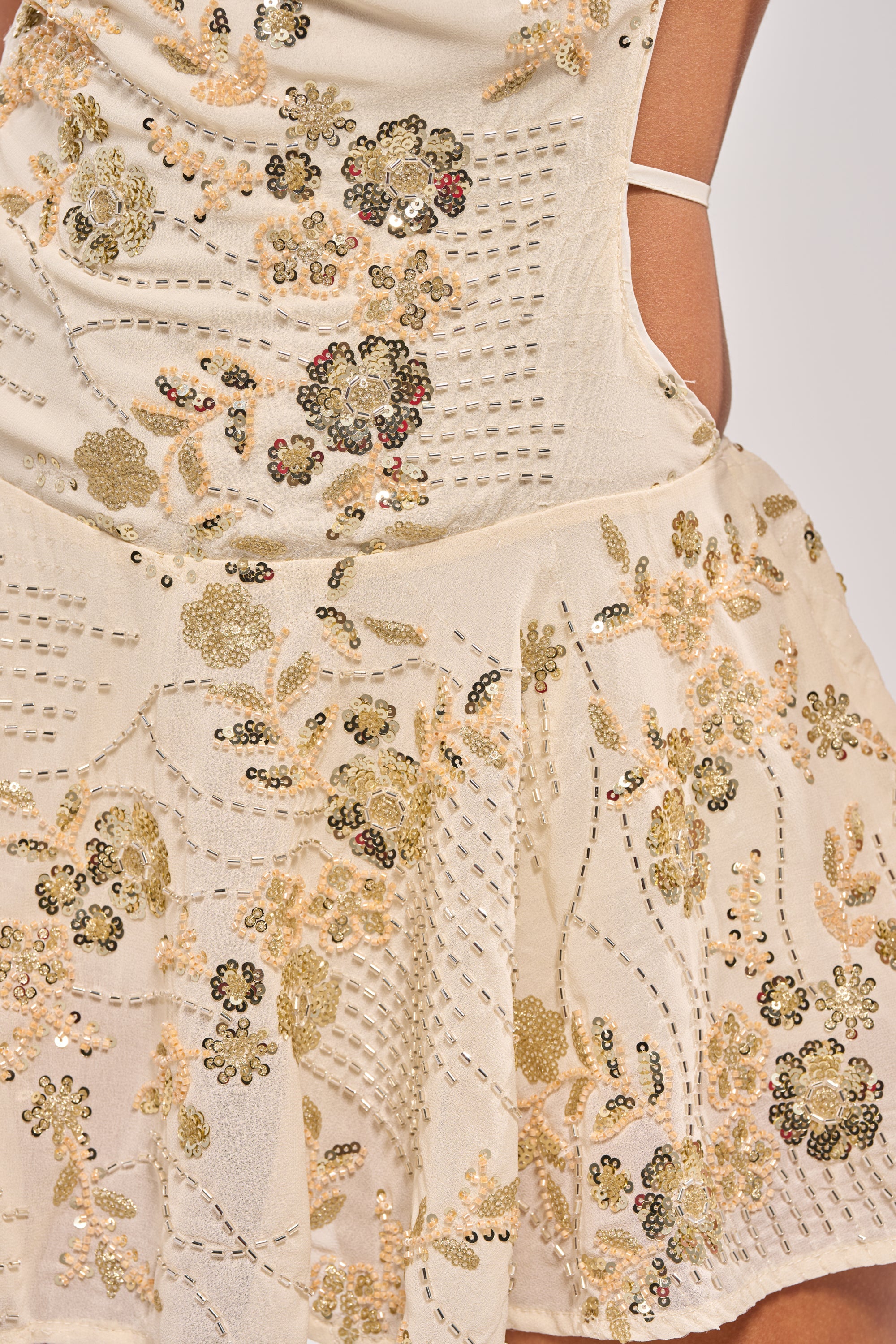 FELICITY EMBELLISHED MINI DRESS