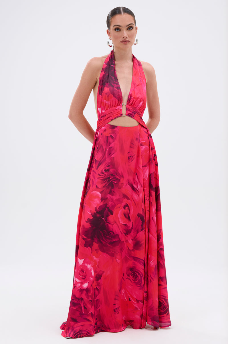 ALL EYES ON ME CUT OUT MAXI DRESS