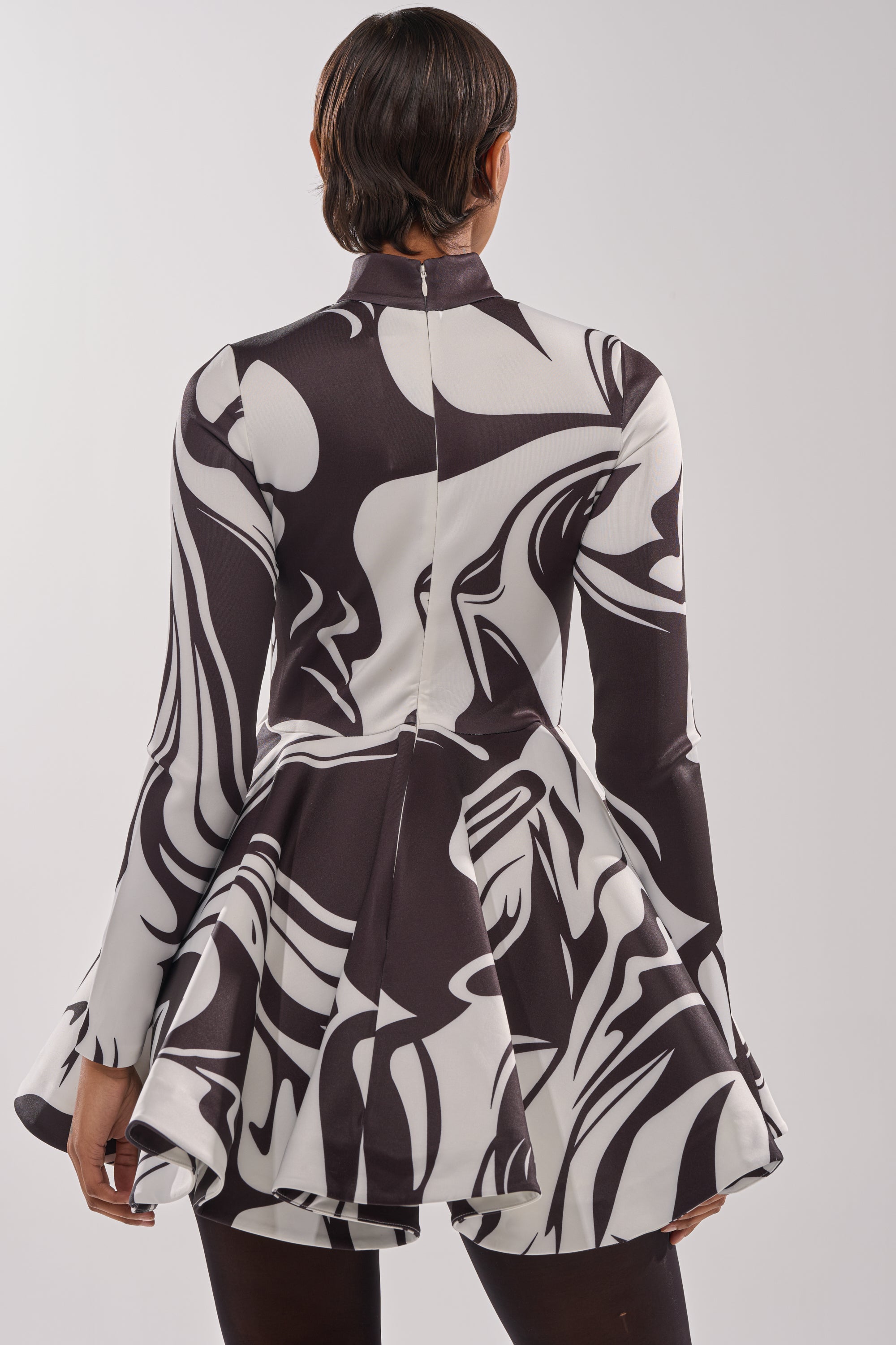 GROOVY BABY MOCKNECK MINI DRESS