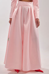 LILA SATIN WIDE LEG PANT