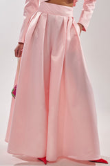 LILA SATIN WIDE LEG PANT