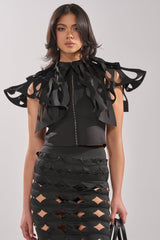 SEGA BLOUSE IN BLACK