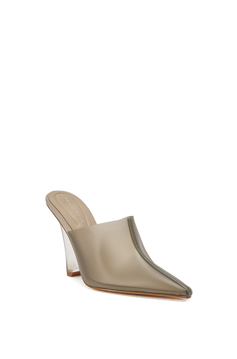 AKIRA GOLD SANCTUS GREY PVC PUMP
