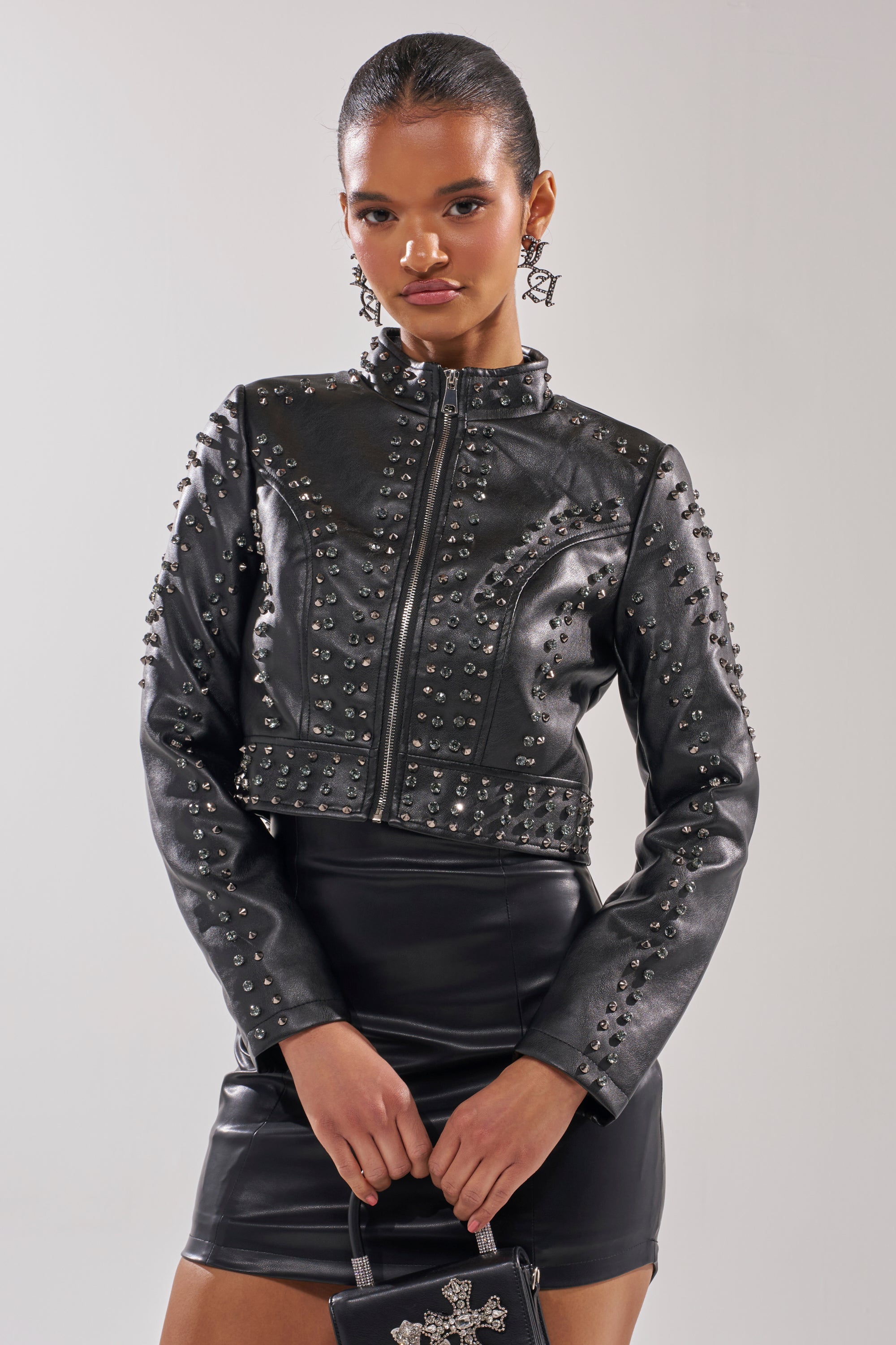 SYLVIE STUDDED MOTO