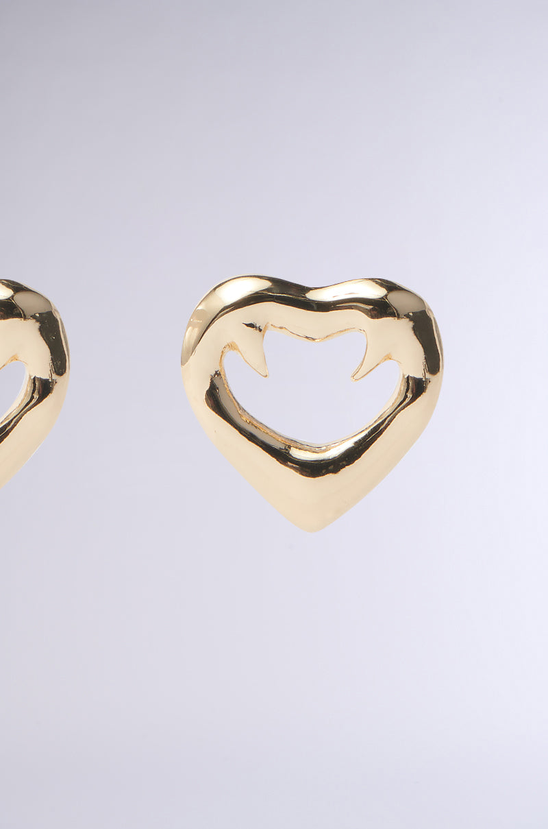 LOVE KILLS GOLD EARRING