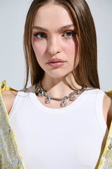 STAY DRIPPING IN DIAMONDS NECKLACE