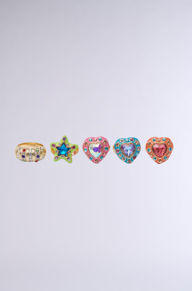FLOWER POWER RING SET