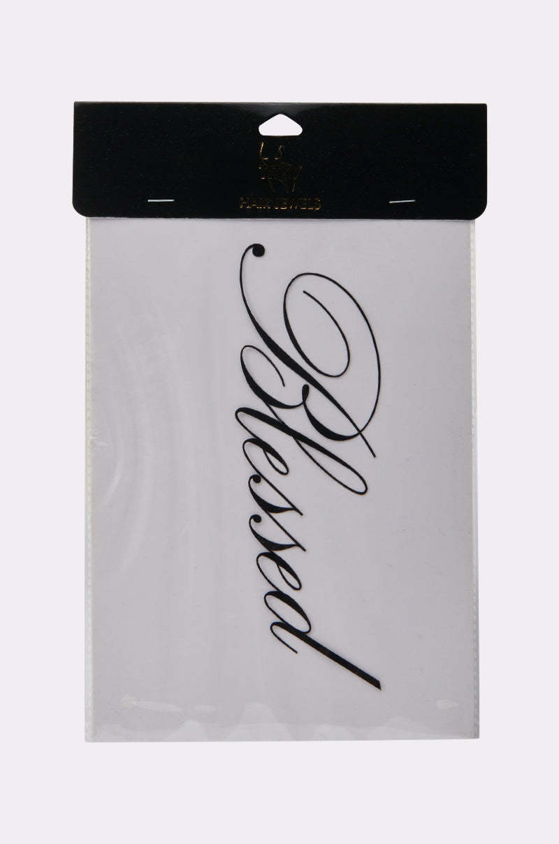 BLESSED BODY AND HAIR STICKER