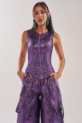 ROYALTY BROCADE CORSET TOP