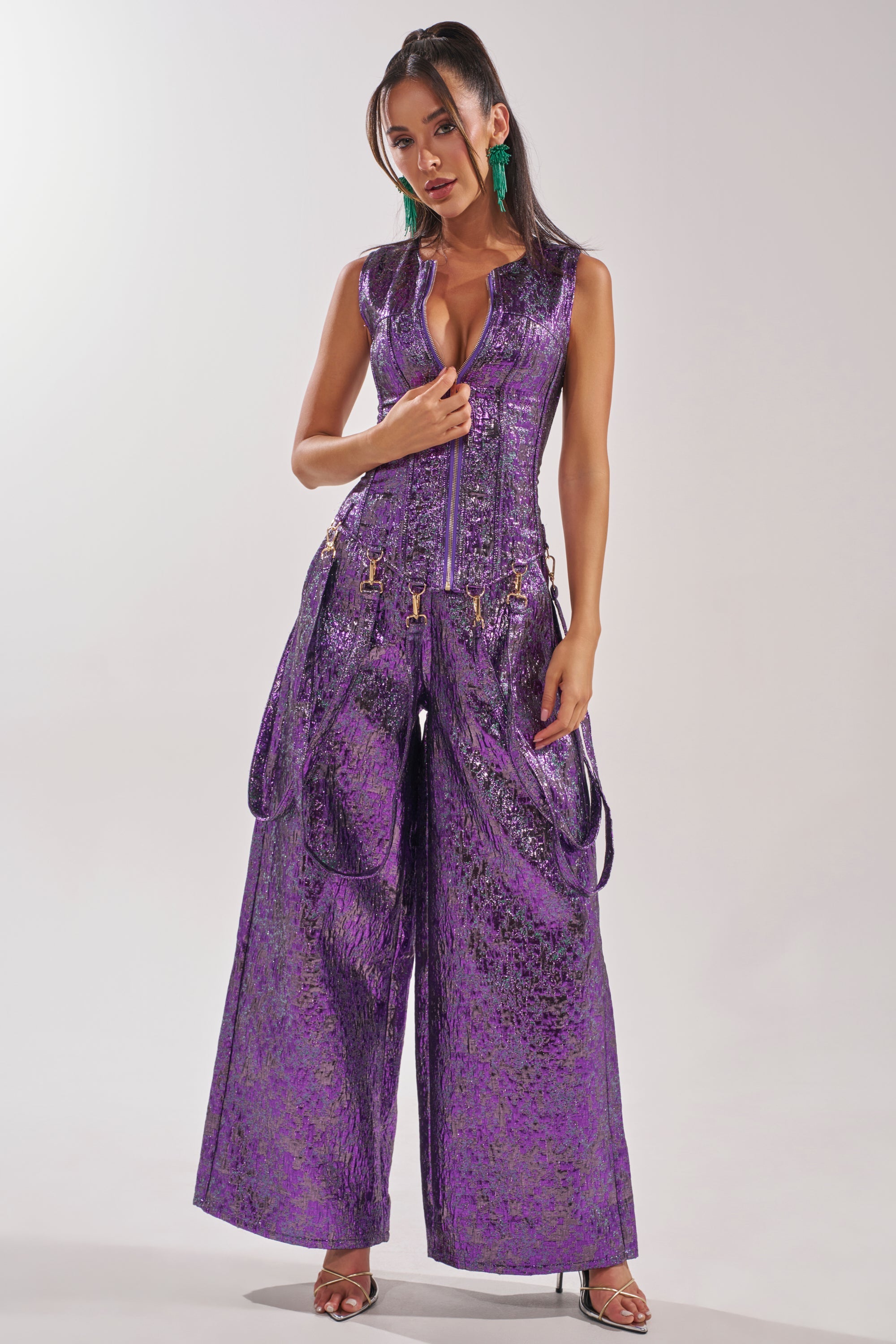 ROYALTY BROCADE CORSET TOP