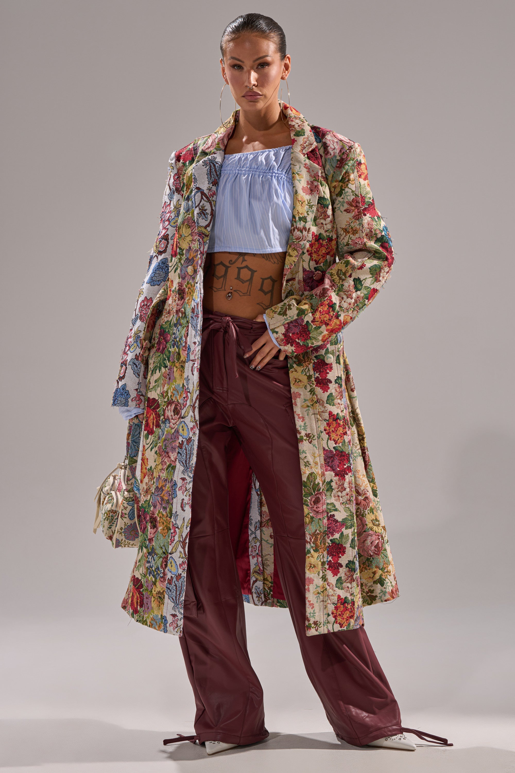SUNDAY PATCHWORK TRENCH