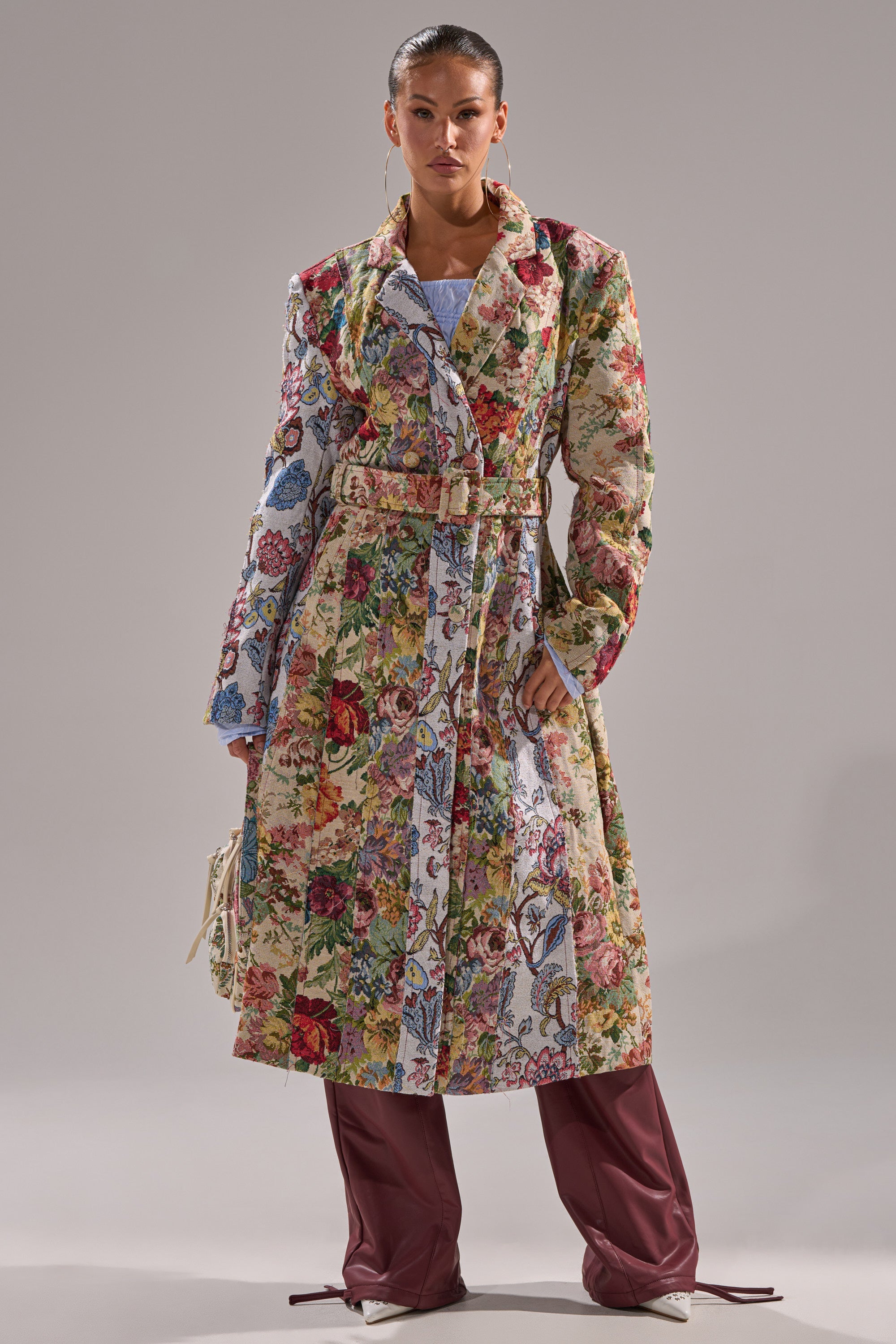 SUNDAY PATCHWORK TRENCH