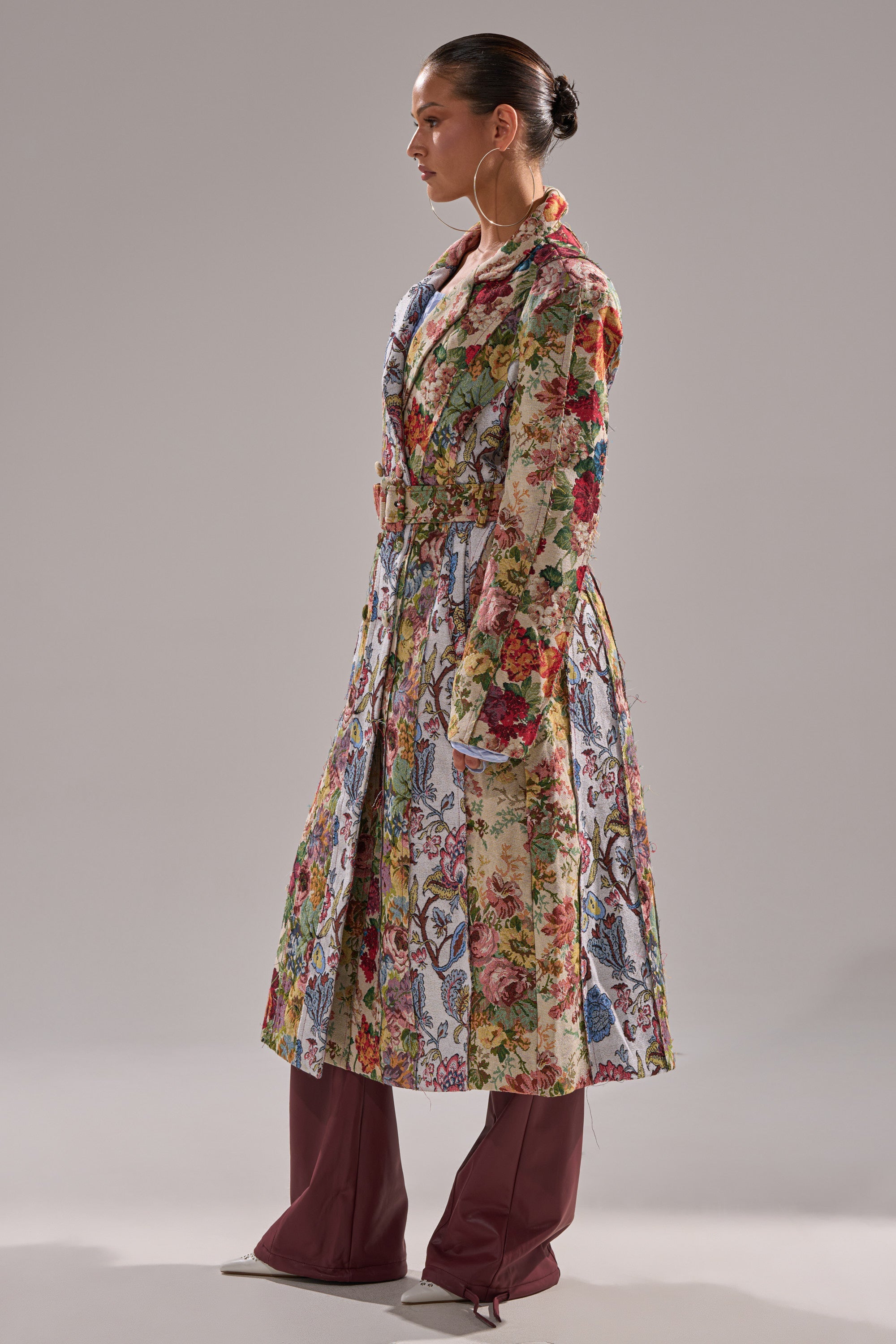 SUNDAY PATCHWORK TRENCH