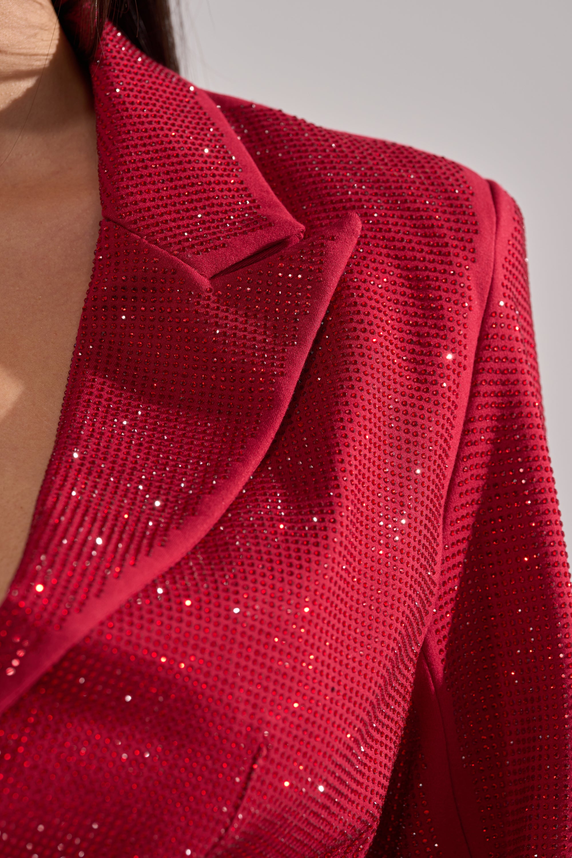 ICED OUT RHINESTONE BLAZER