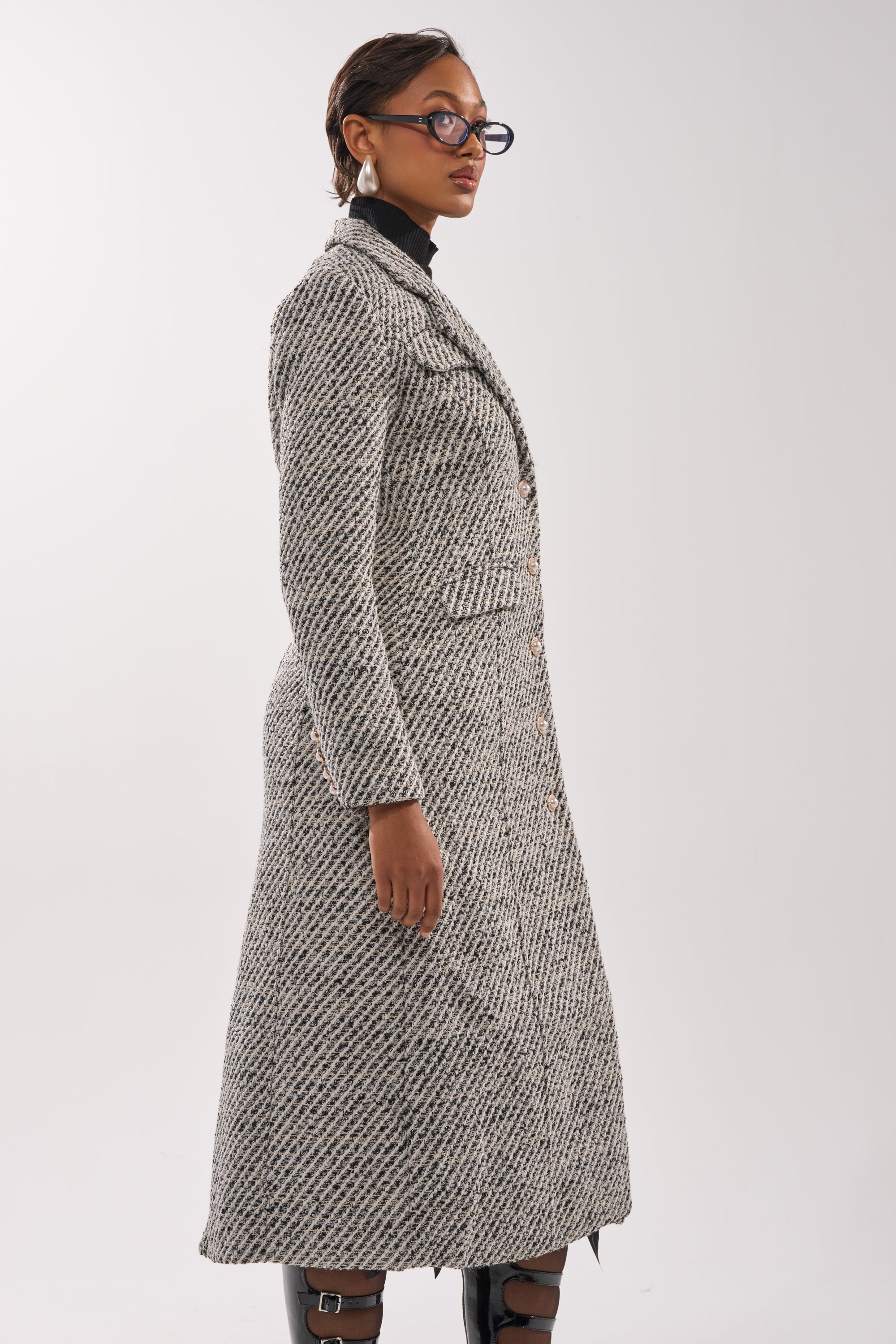 SEVILLE TWEED TRENCH