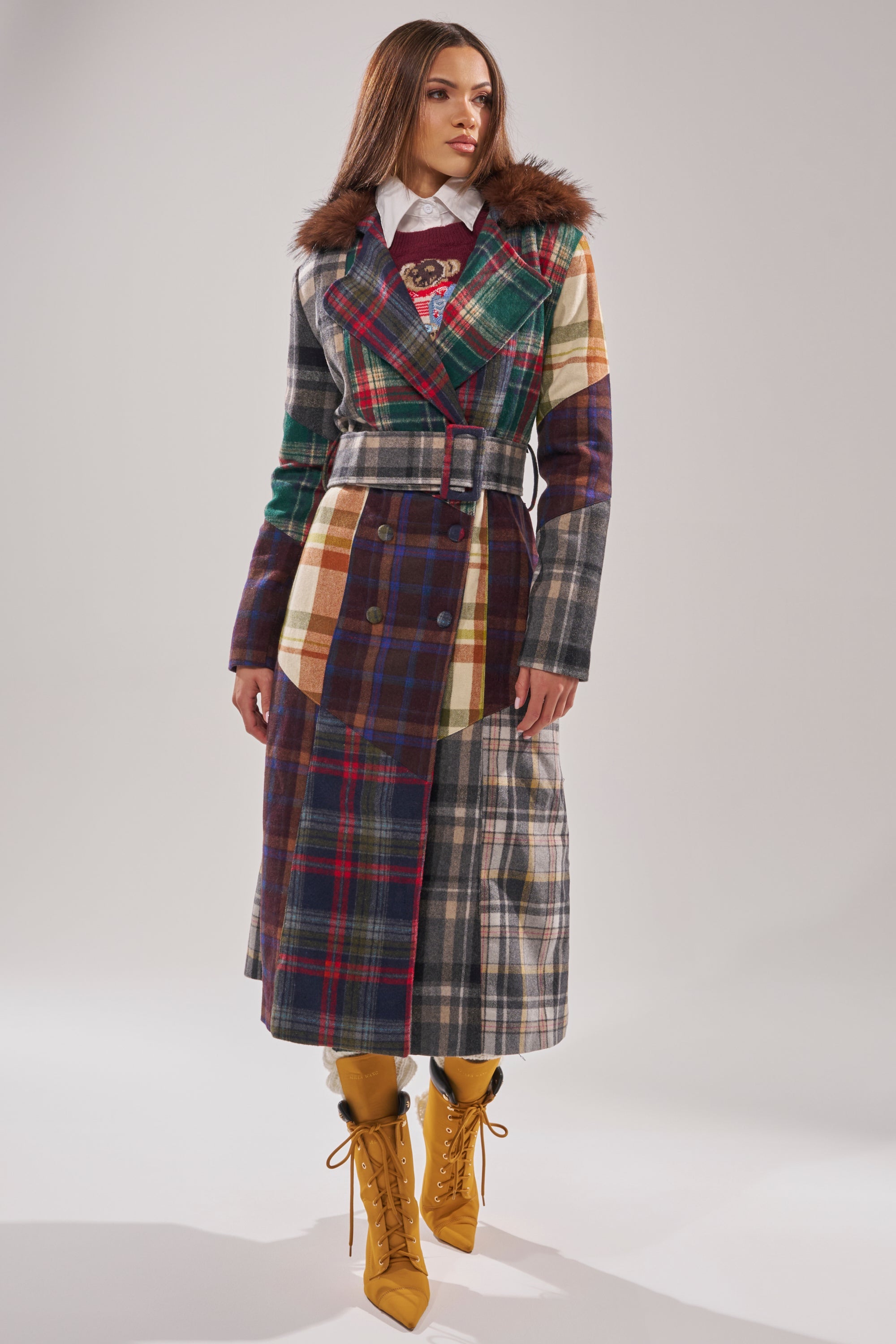 RILEY PATCHWORK TRENCH