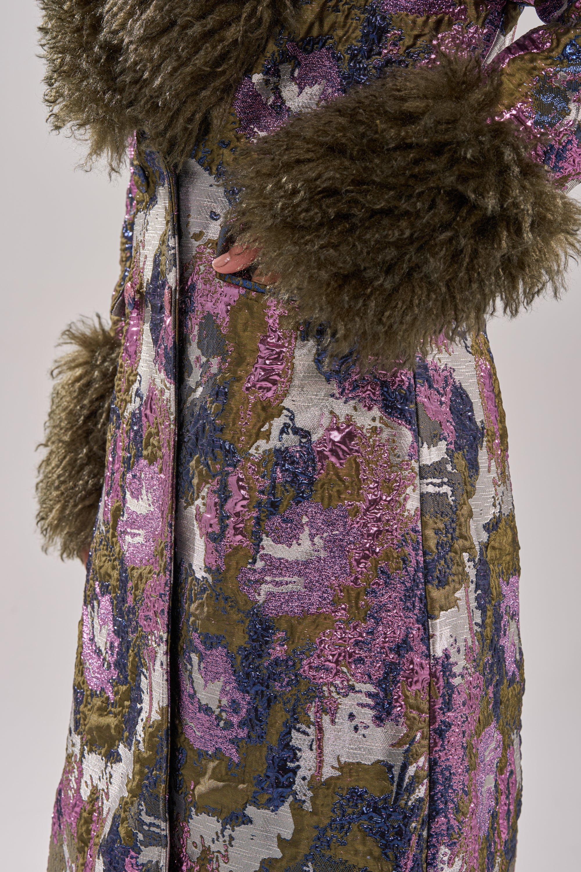 GEORGINA BROCADE TRENCH