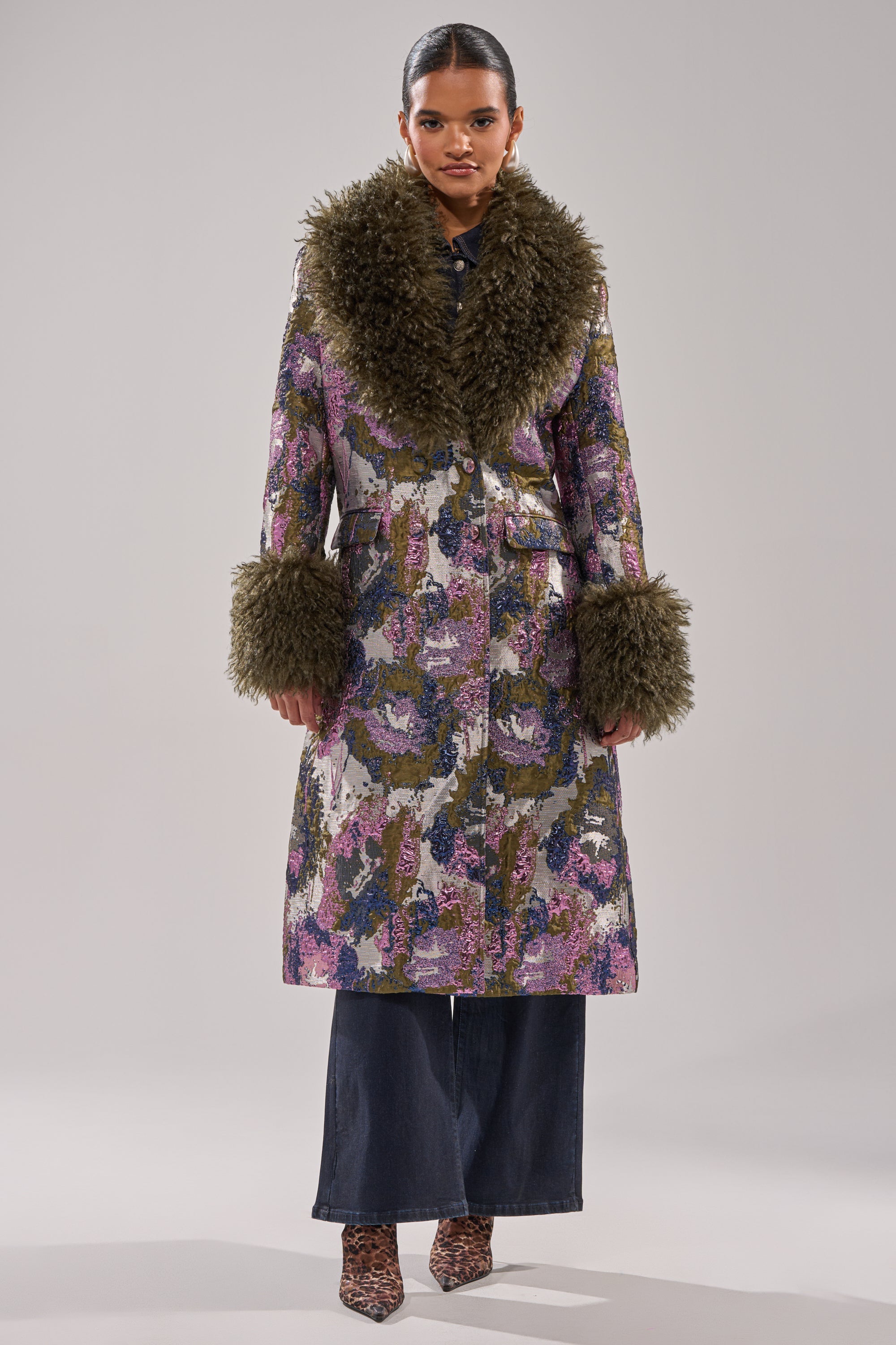 GEORGINA BROCADE TRENCH
