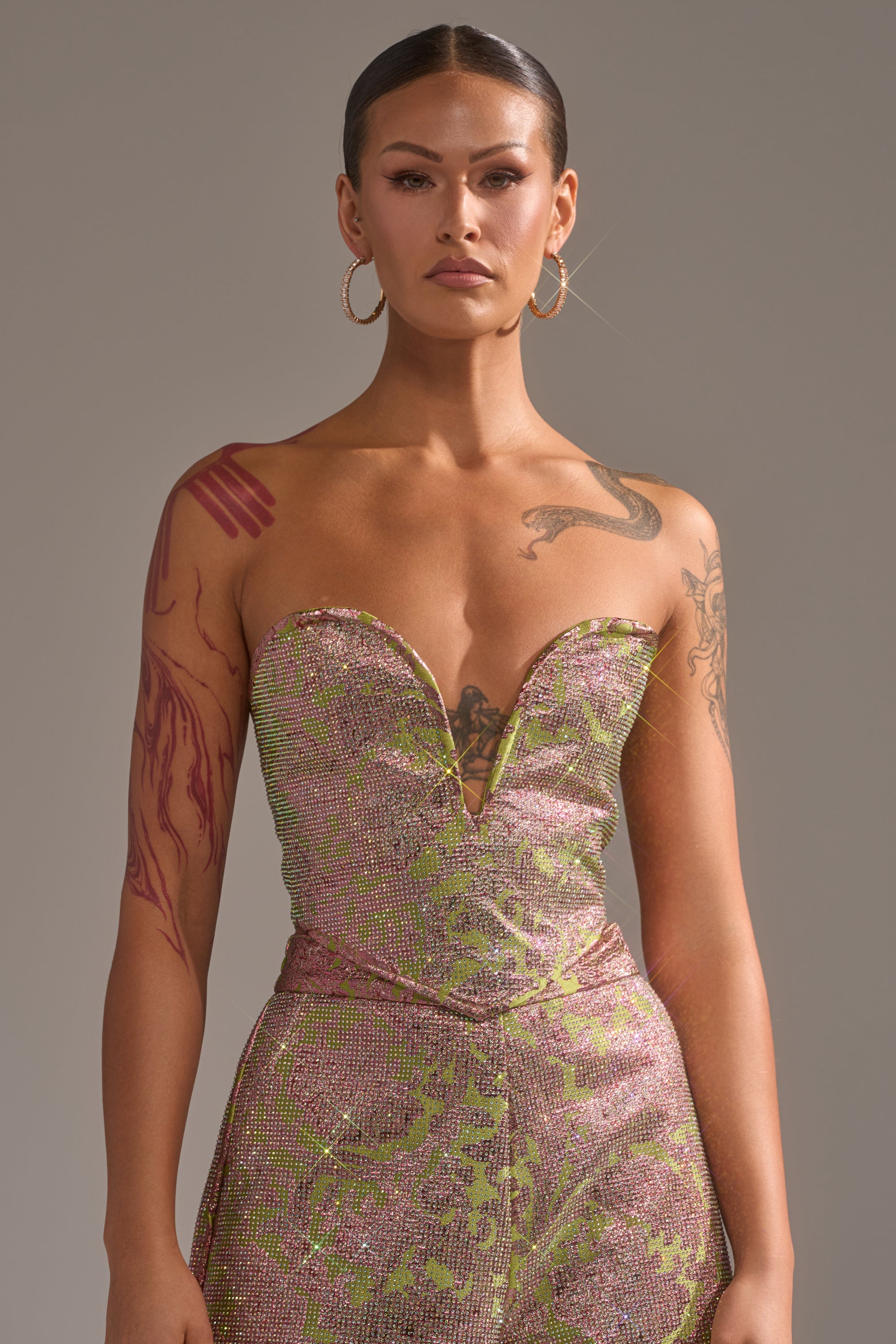 TIME AND TIME AGAIN RHINESTONE CORSET