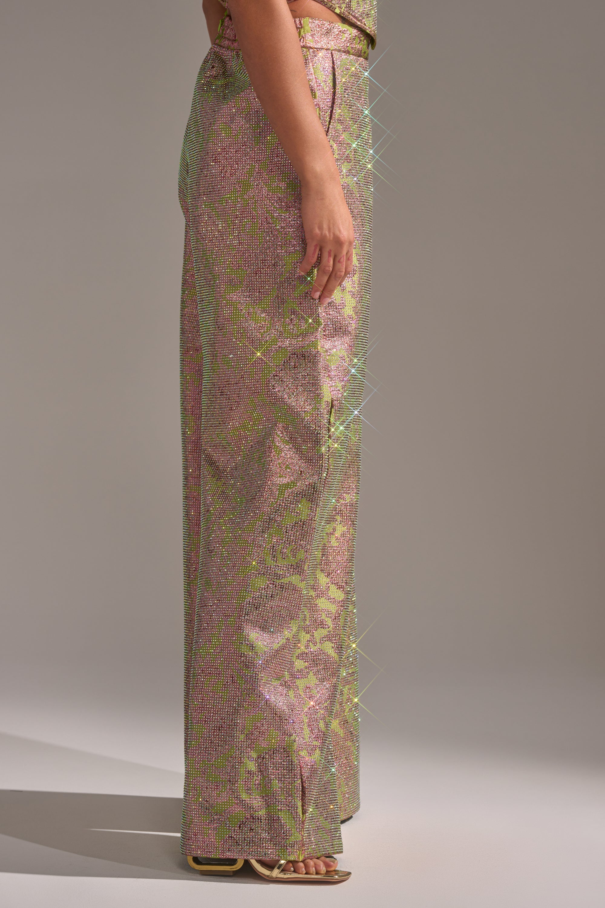 TIME AND TIME AGAIN RHINESTONE TROUSER