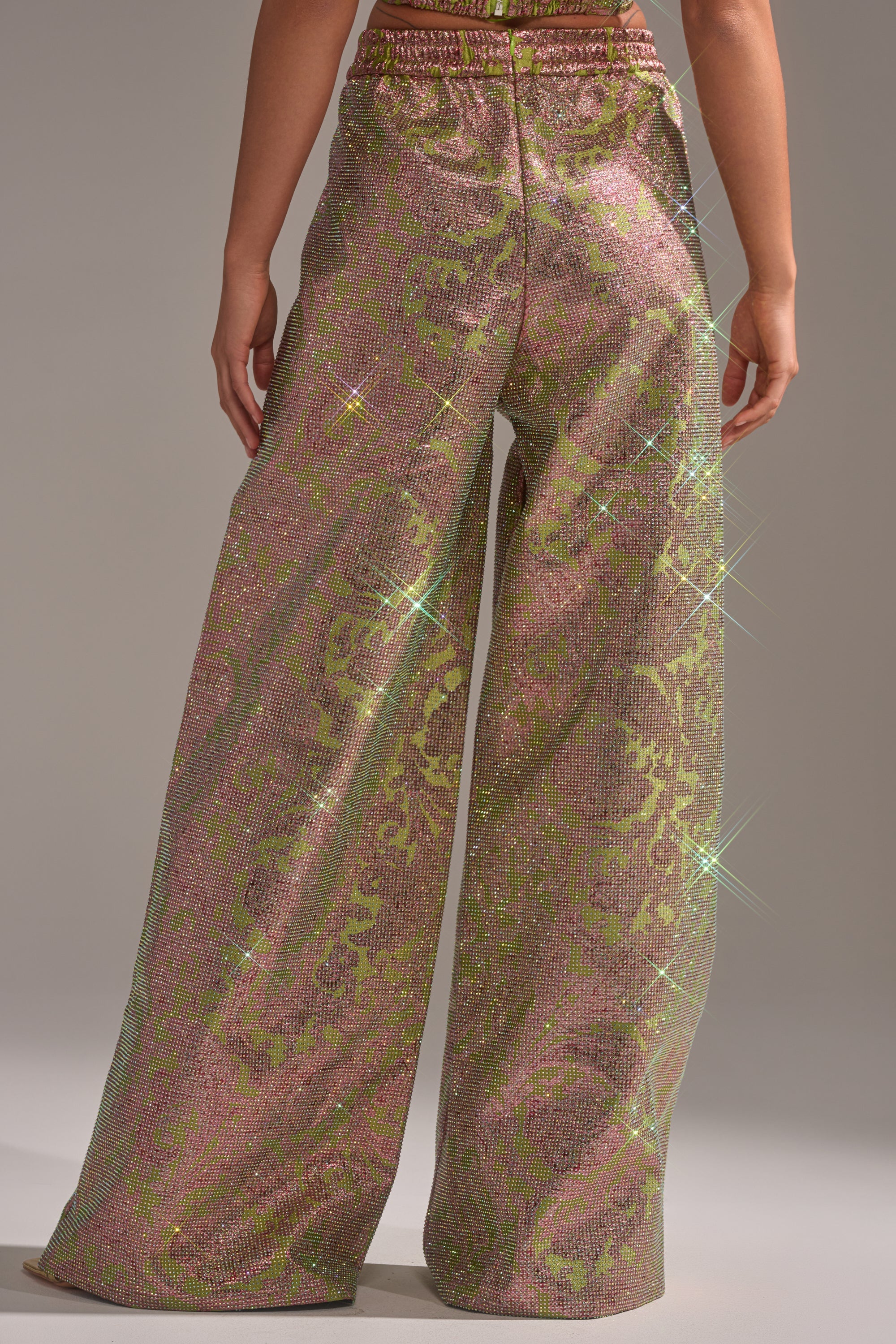 TIME AND TIME AGAIN RHINESTONE TROUSER