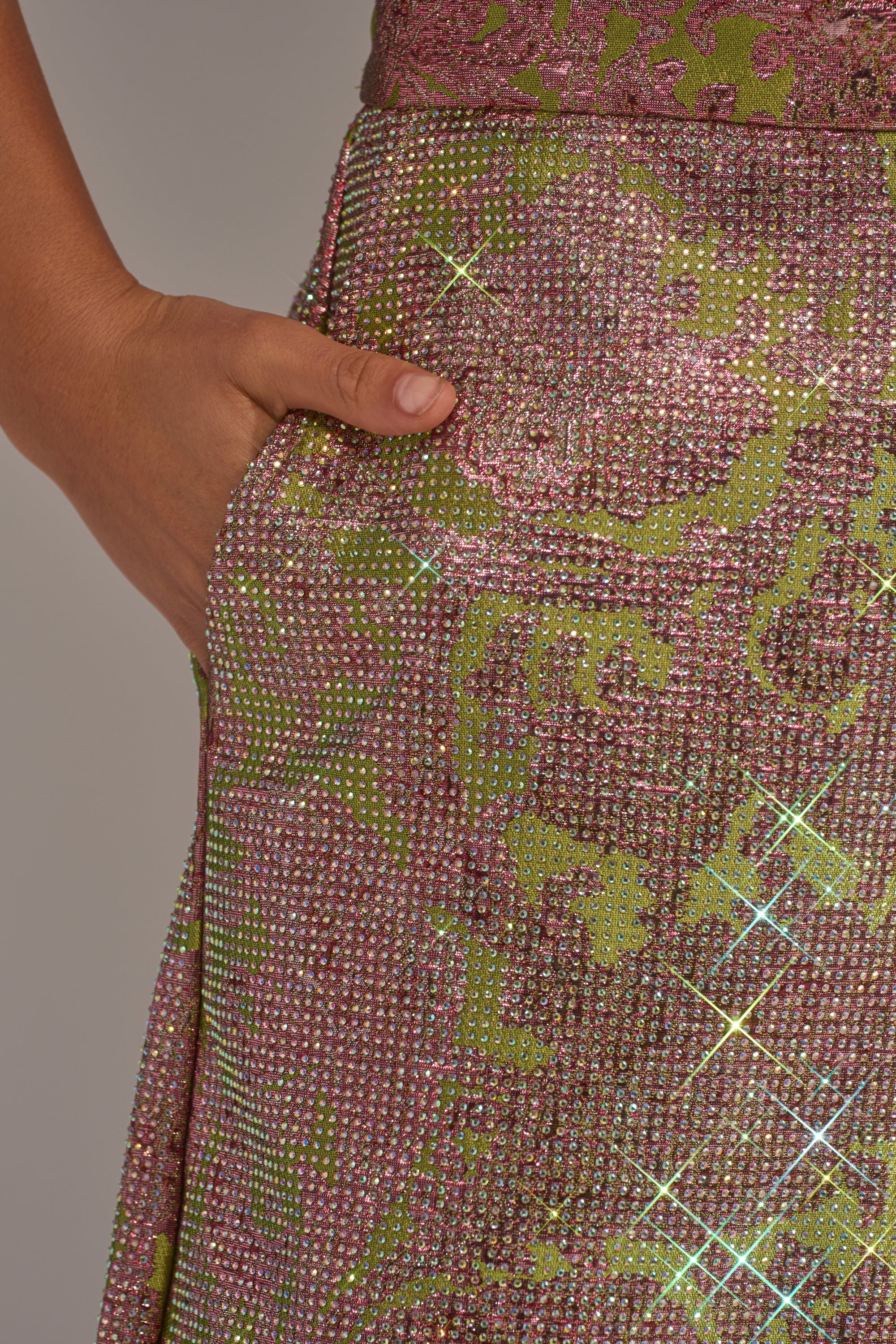 TIME AND TIME AGAIN RHINESTONE TROUSER