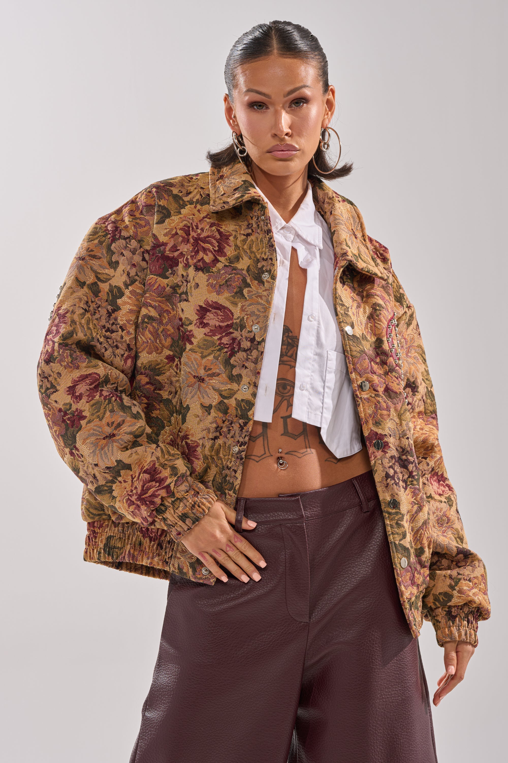 SLIDE ON ME TAPESTRY BOMBER