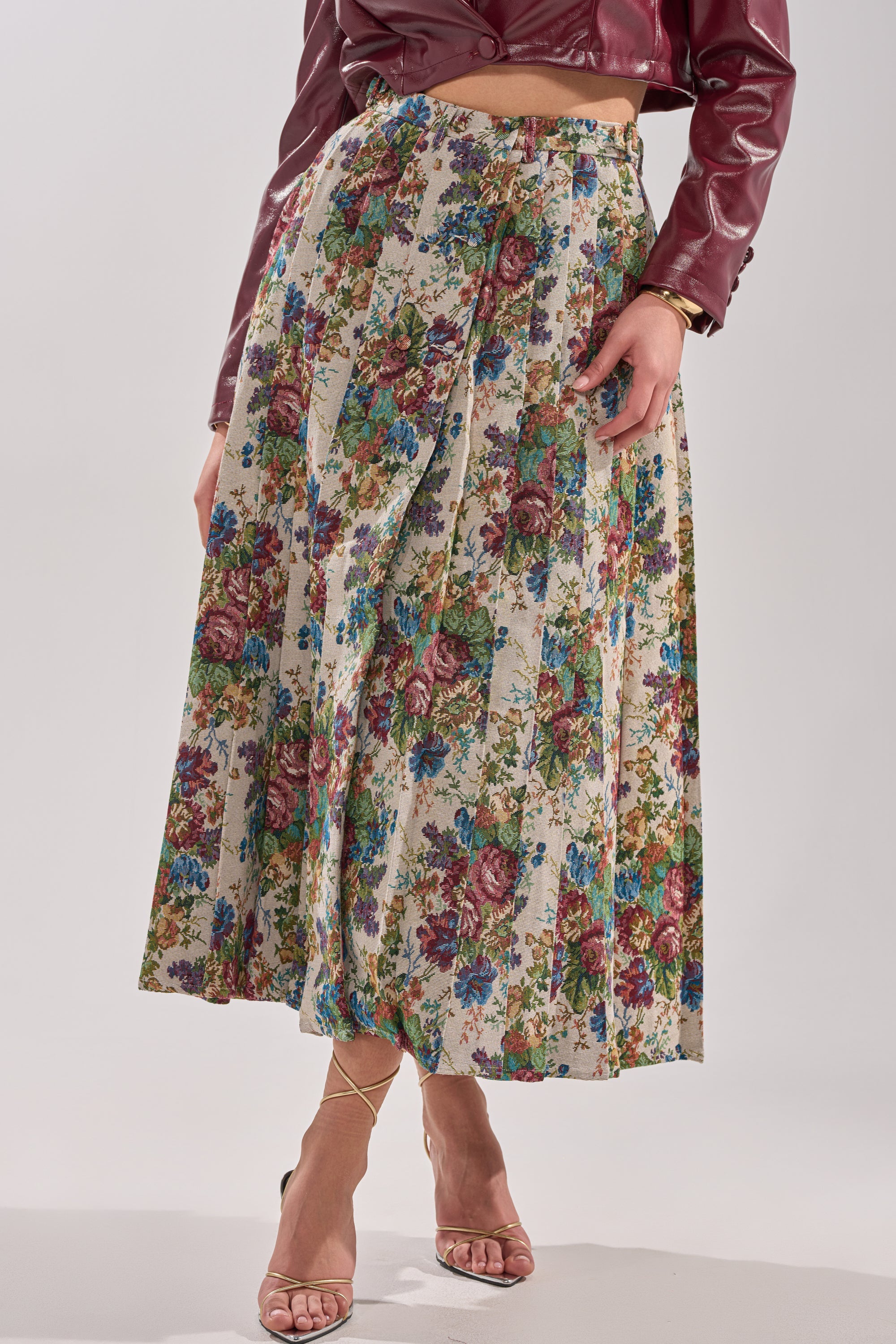 TIFFANY BROCADE MAXI SKIRT