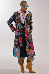 EVERYWHERE I AM PATCHWORK TRENCH