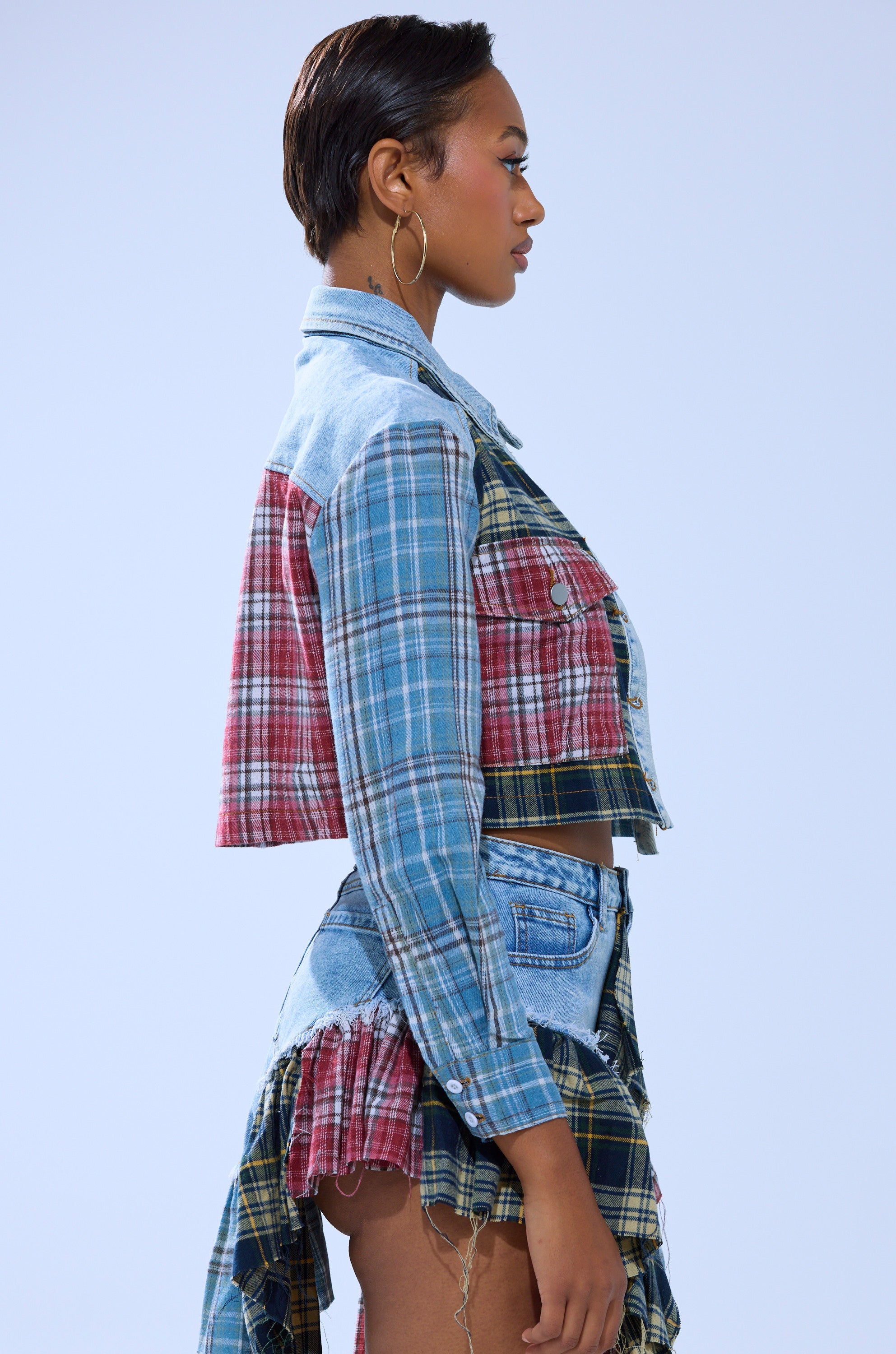 AUTUMN VIBES PLAID BUTTON DOWN
