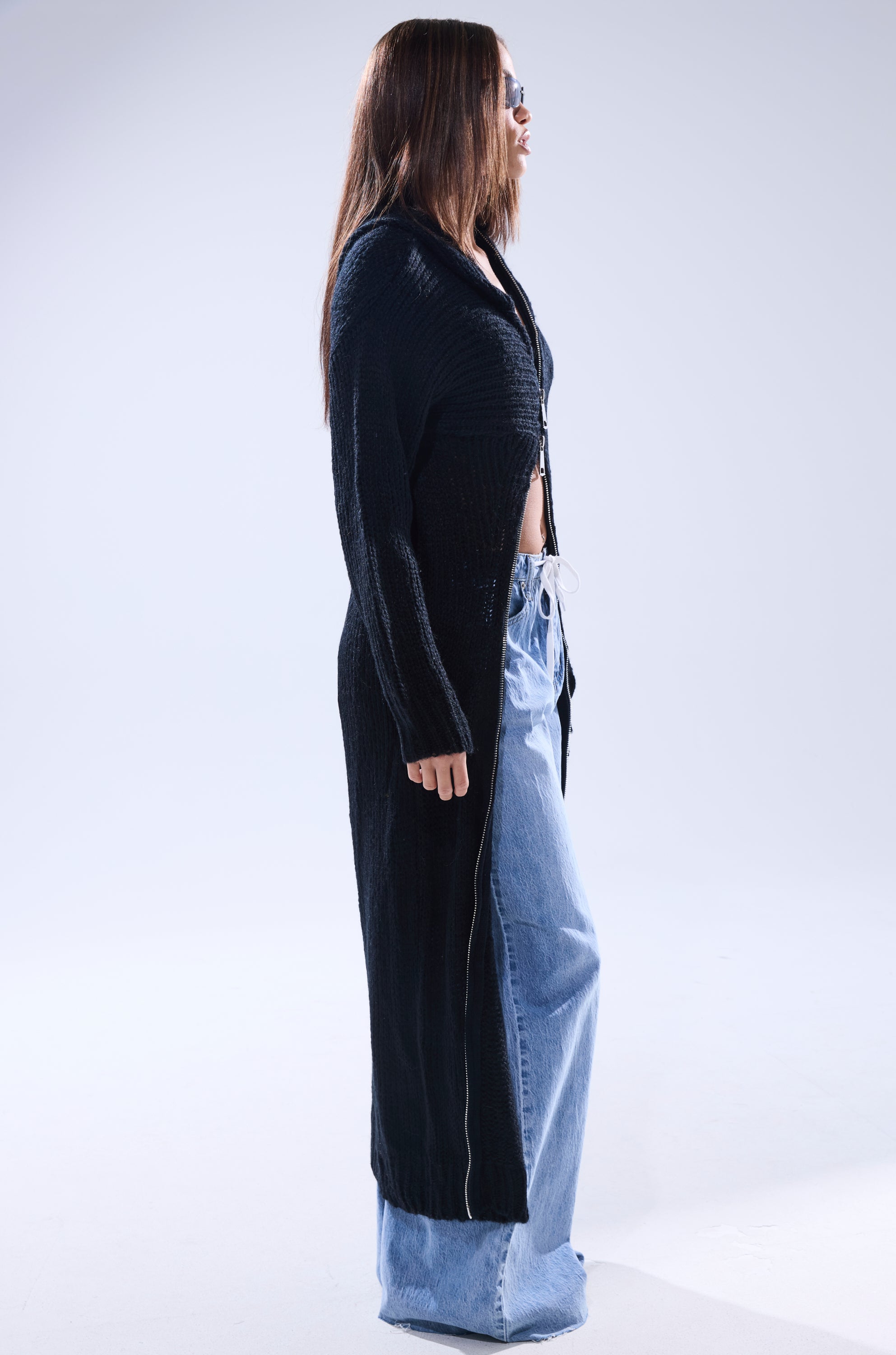 COZIEST GIRLY ZIP UP SWEATER
