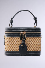 TAKE ME OUT WICKER PURSE