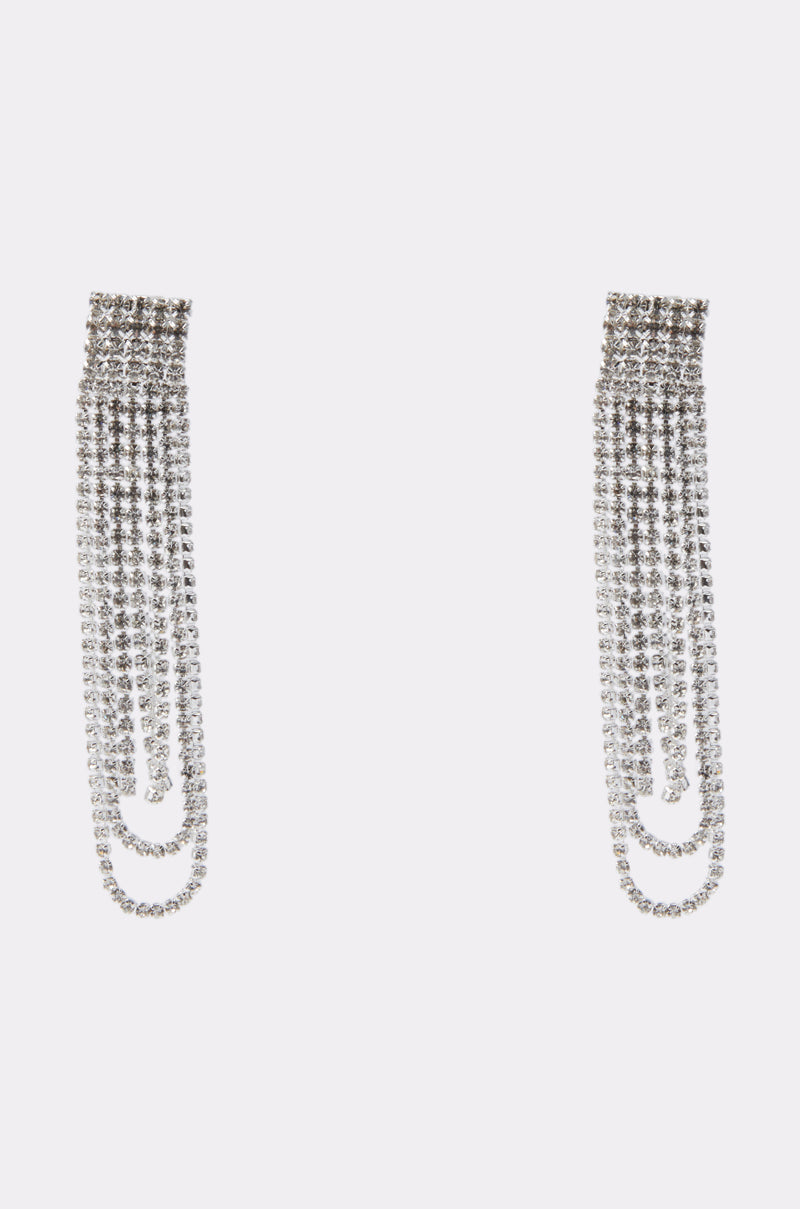 EXTRA LUXE DANGLE EARRING IN SILVER