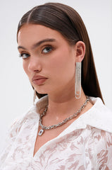 EXTRA LUXE DANGLE EARRING IN SILVER