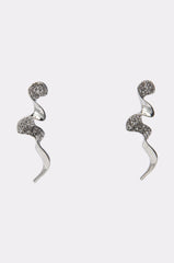 TOO WAVY EARRING IN SILVER