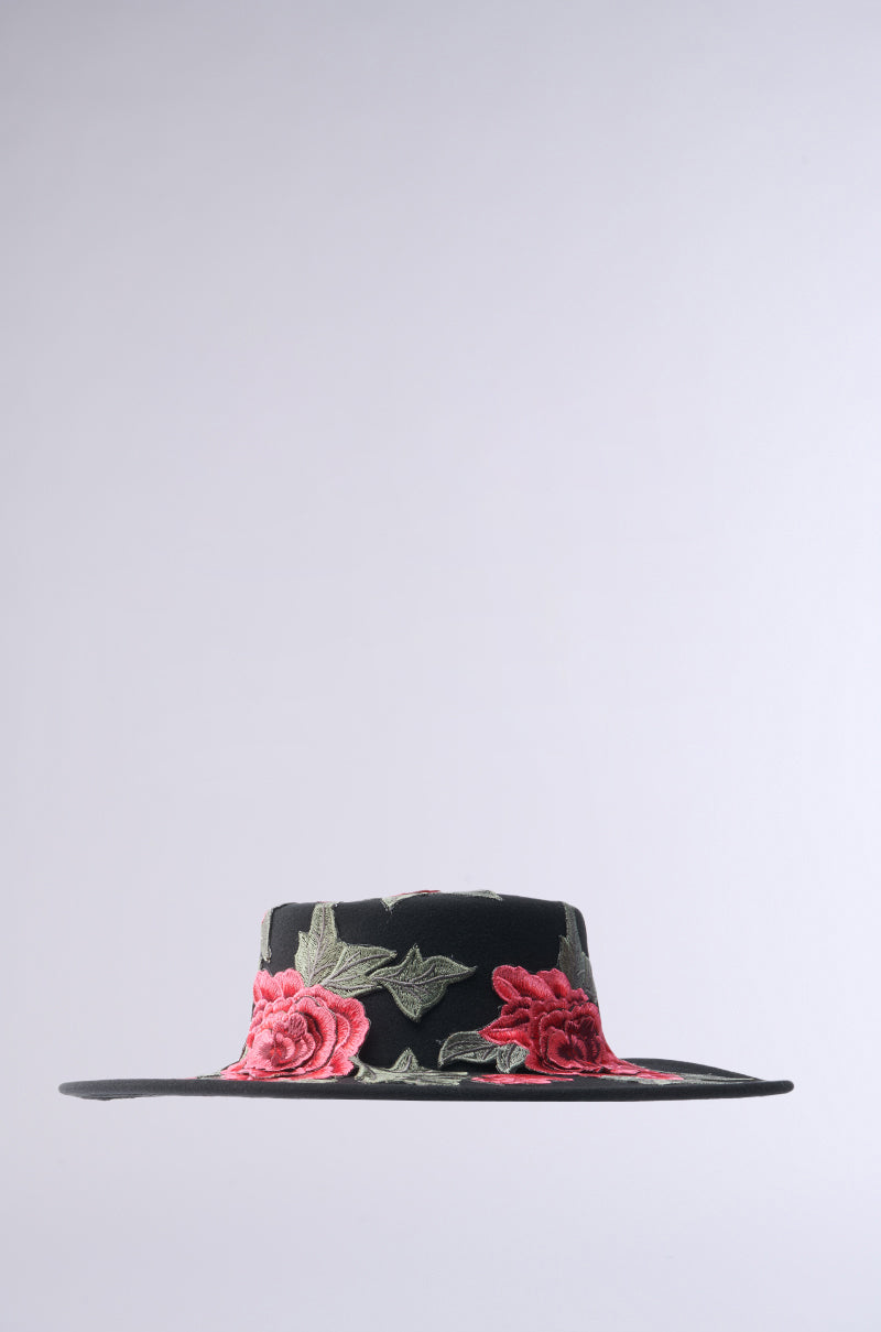 ALIYA FLORAL BRIM HAT