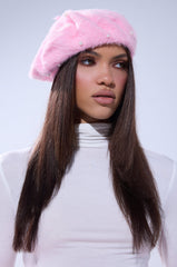 PINK LADY FLUFFY BERET