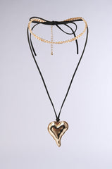 HEART OF GOLD NECKLACE SET