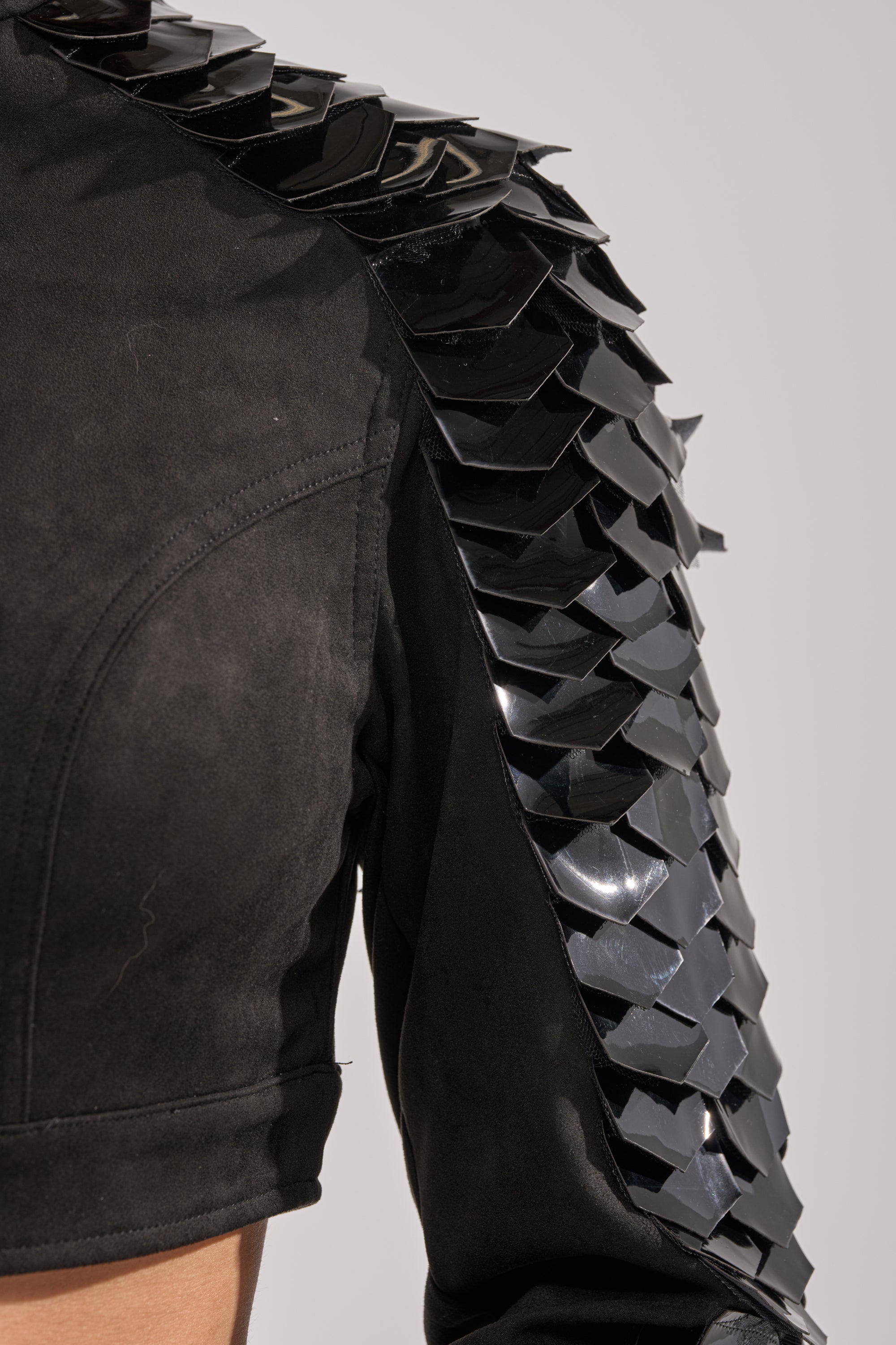 MOVING ON FAUX SUEDE MOTO