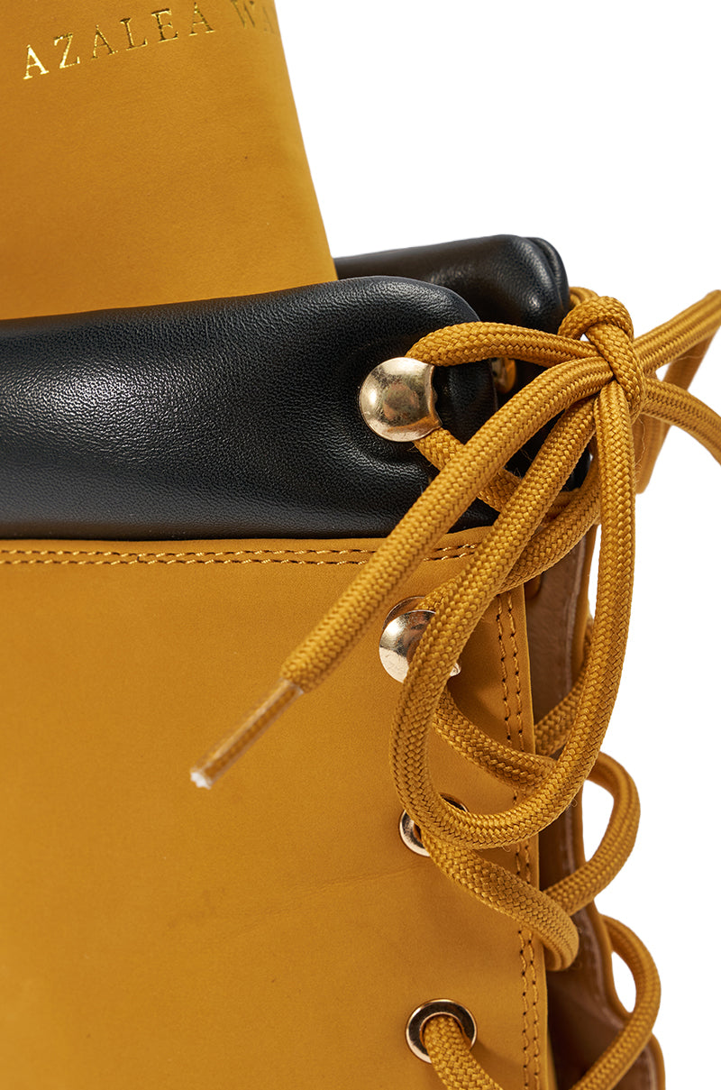 AZALEA WANG XIOMARAN YELLOW BOOTIE